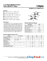 Datasheet AFM04P3-212 manufacturer Alpha